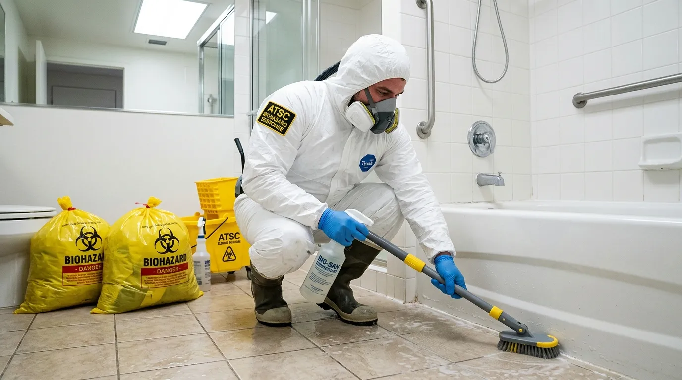 Decontamination equipment deployed for Blood Cleanup in Dana Point